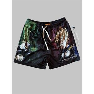 Darc Sport x Dragon Ball Z Cell & Vegeta Mesh Shorts Men's XL NWT